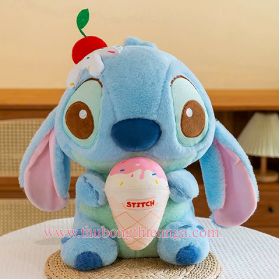 GẤU BÔNG STITCH ÔM KEM