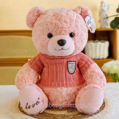 GẤU BÔNG TEDDY ÁO LEN