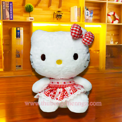 GẤU BÔNG HELLO KITTY VÁY ĐỎ 40CM