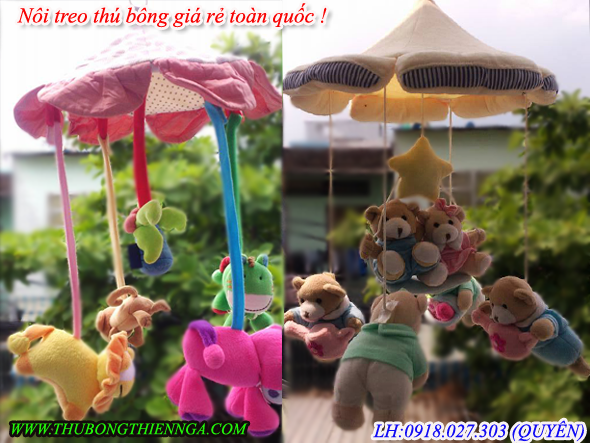 Nôi thú bông cho bé